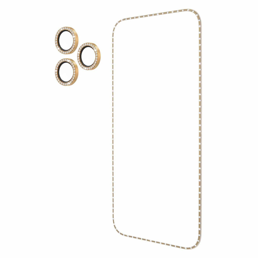 Kate Spade Screen/Lens Protector Style Kit Set in Stone Gold for iPhone 17 Pro Max
