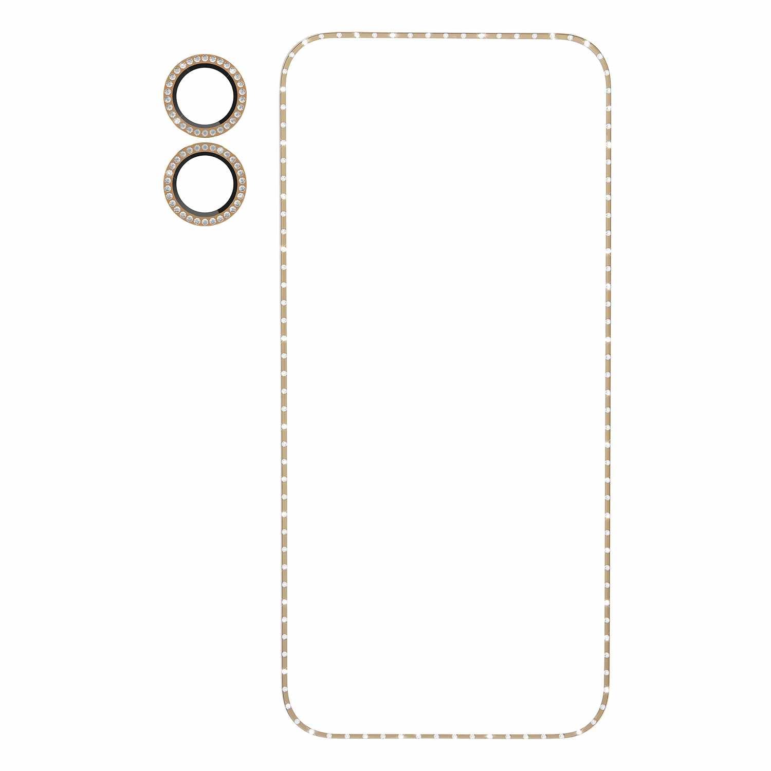 Kate Spade Screen/Lens Protector Style Kit Set in Stone Gold for iPhone 17