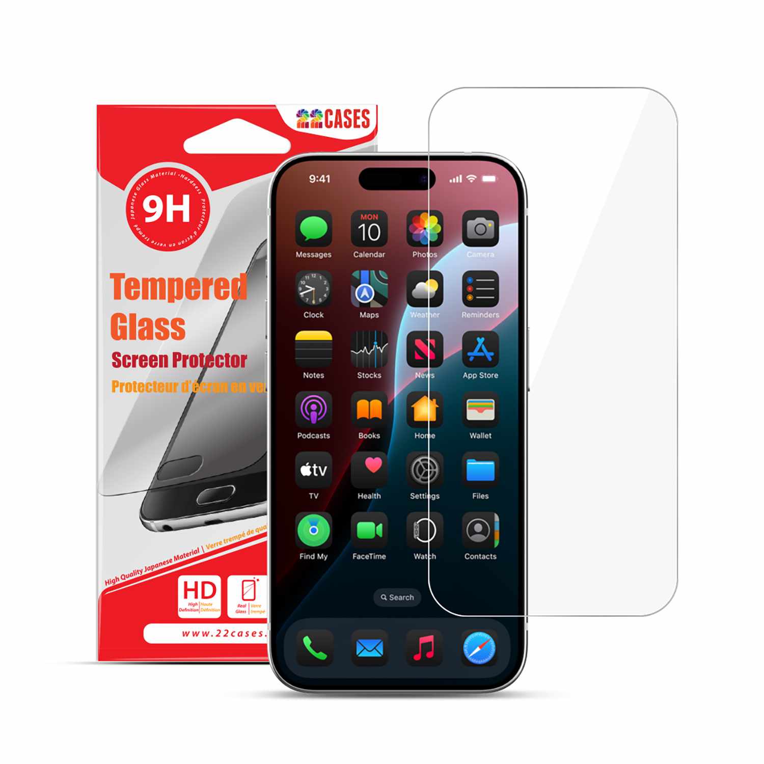 22 Cases Tempered Glass Screen Protector for iPhone 17 Pro