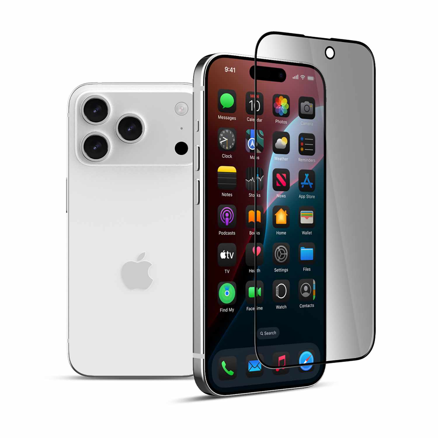22 Cases Privacy Tempered Glass Screen Protector for iPhone 17 Pro Max