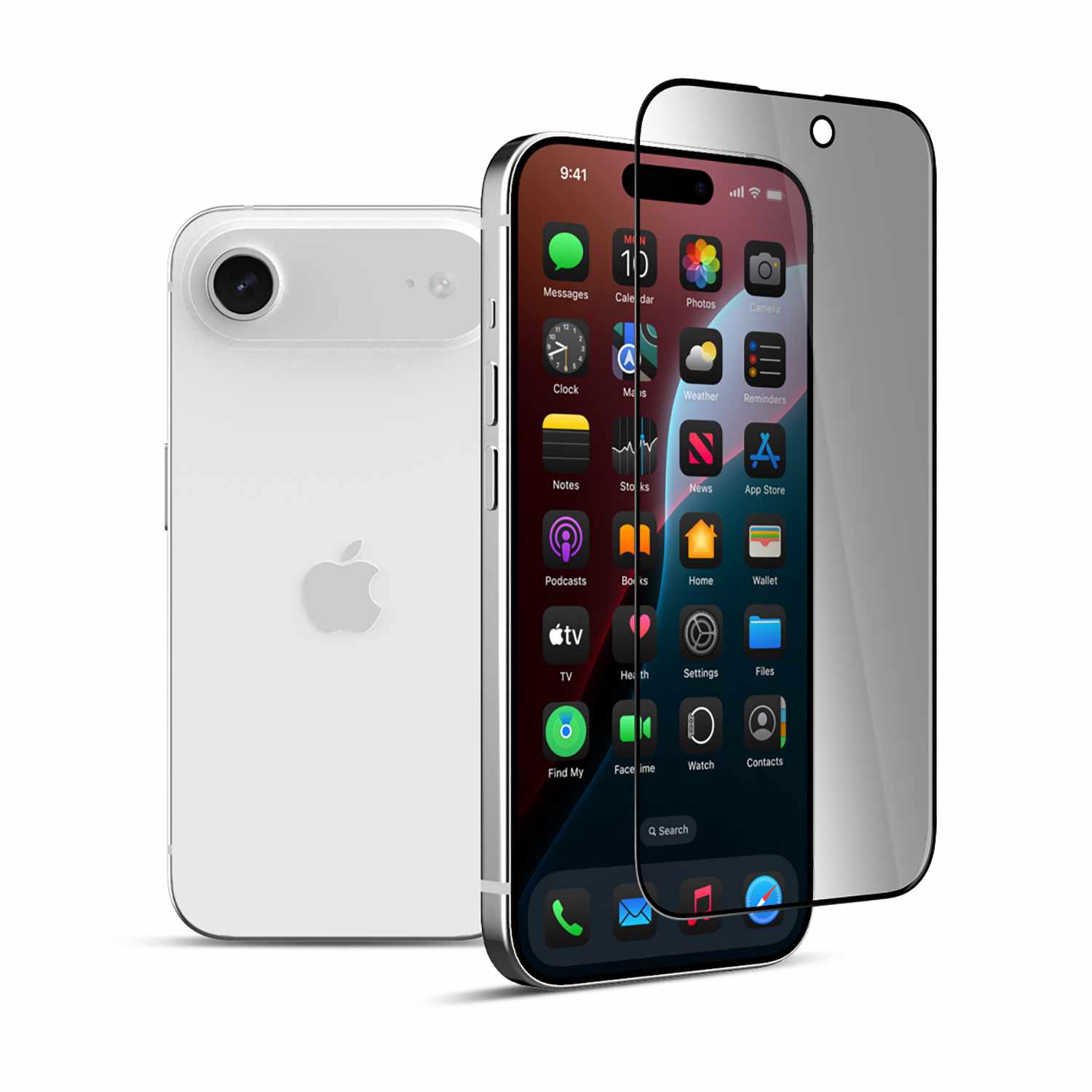 22 Cases Privacy Tempered Glass Screen Protector for iPhone Air