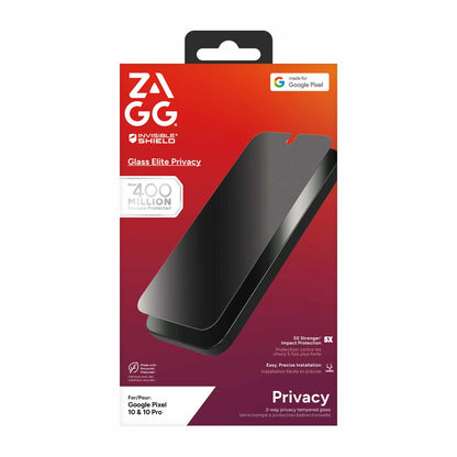 200118390 InvisibleShield Glass Elite 2-Way Privacy Screen Protector Pixel 10/10 Pro