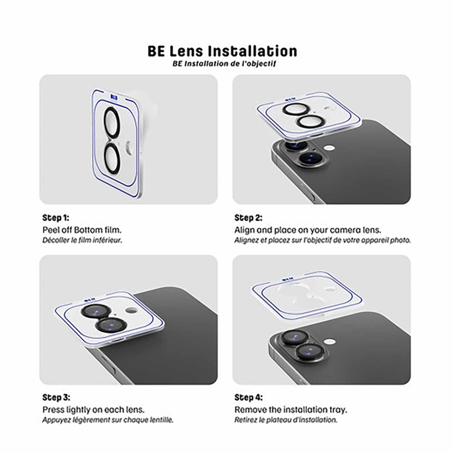 Blu Element Invisible 1 by 1 Lens Protector for iPhone 17 Pro/17 Pro Max
