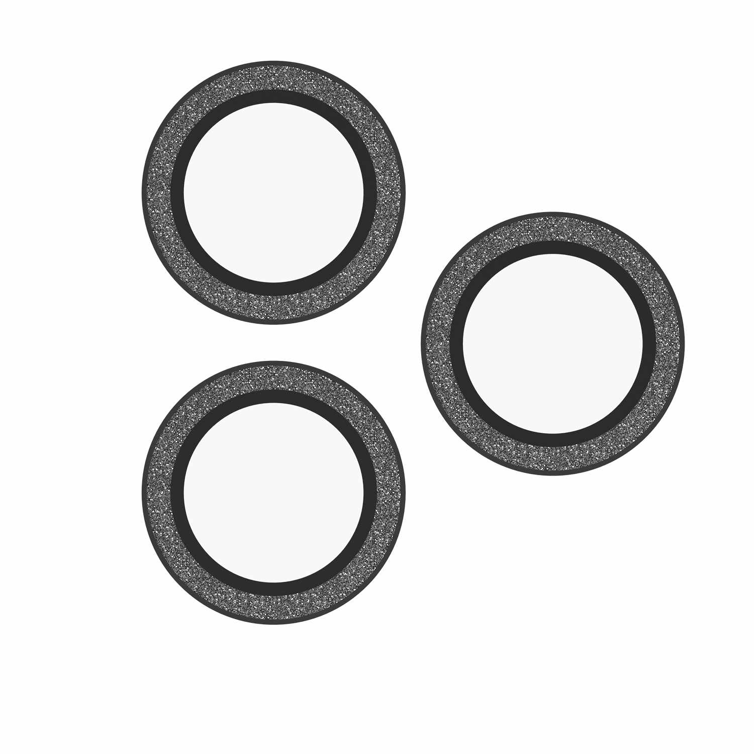 ZAGG InvisibleShield Glass Elite Anti-Reflective Lens Protector Silver Glitter for iPhone 17 Pro/17 Pro Max/iPhone 16 Pro Max/16 Pro/15 Pro Max/15 Pro