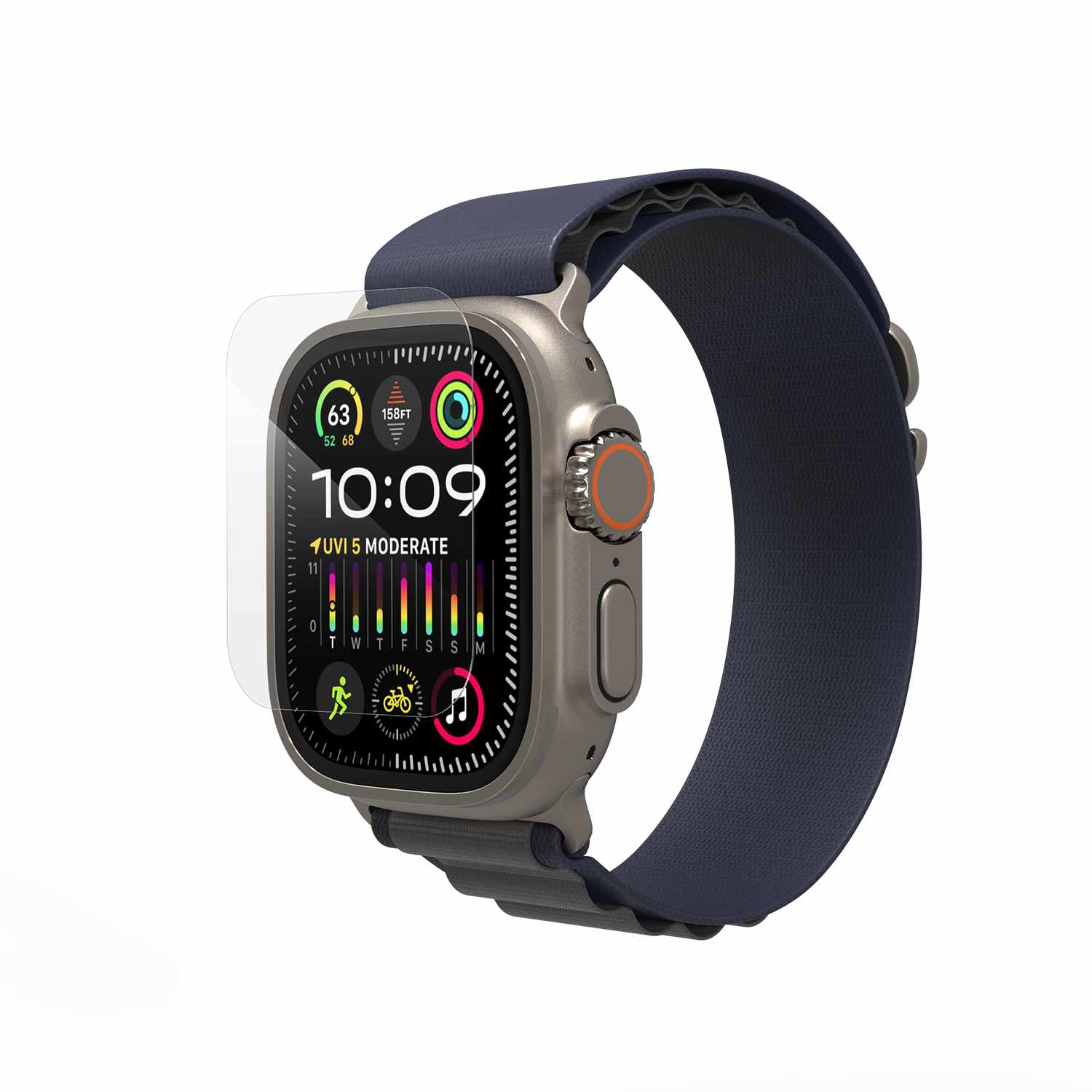 ZAGG InvisibleShield Ultra Screen Protector for Apple Watch Ultra 49mm