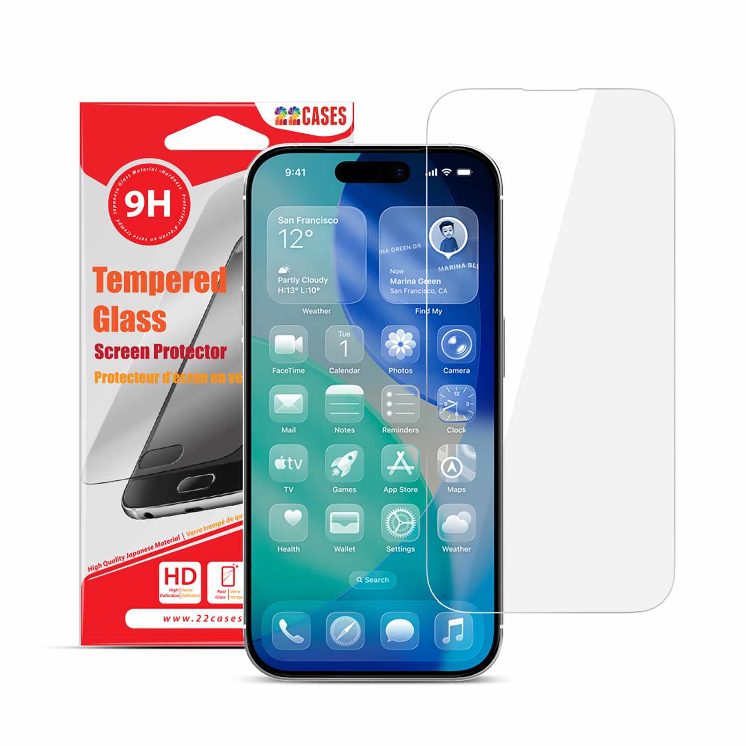 22 Cases Tempered Glass Screen Protector for iPhone 17e/iPhone 16e