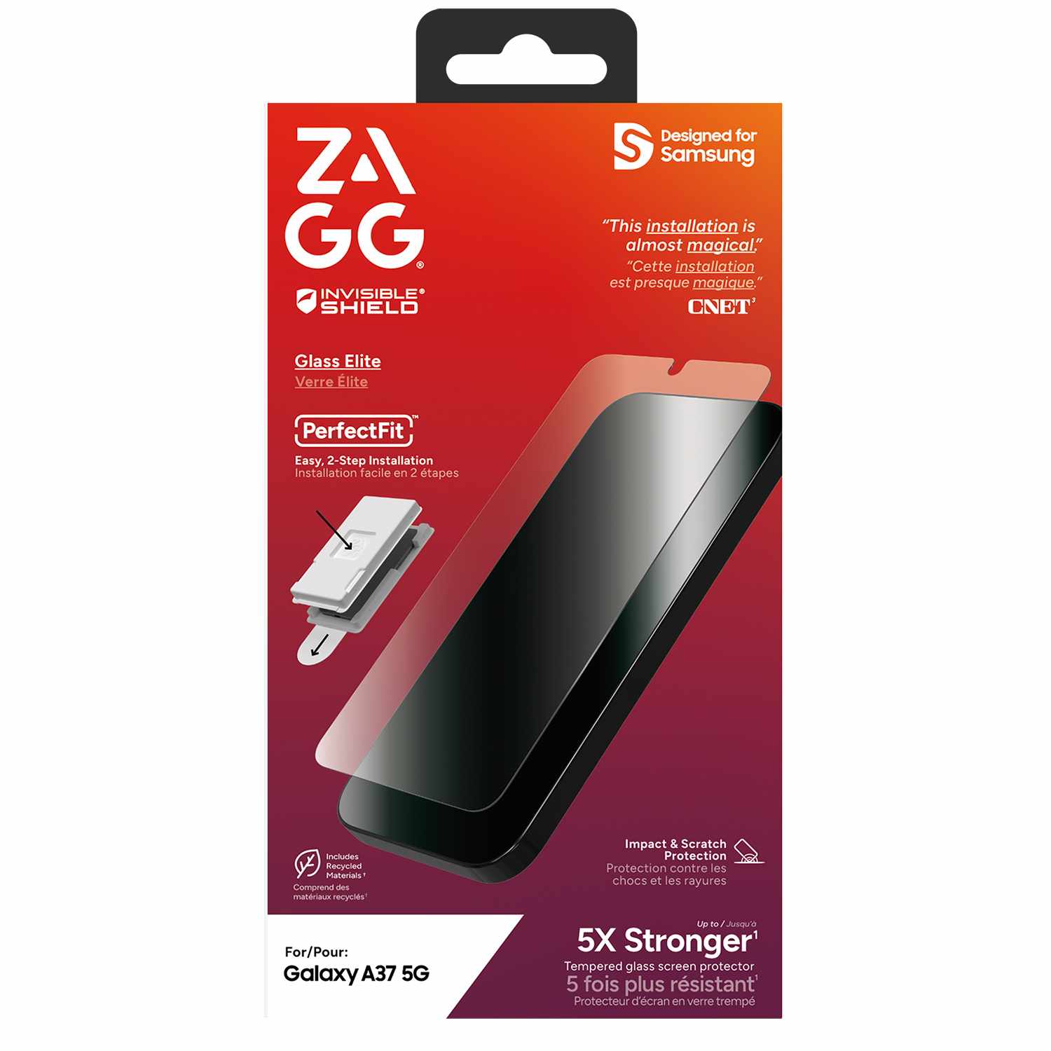 ZAGG InvisibleShield Glass Elite Screen Protector for Samsung Galaxy A37 5G