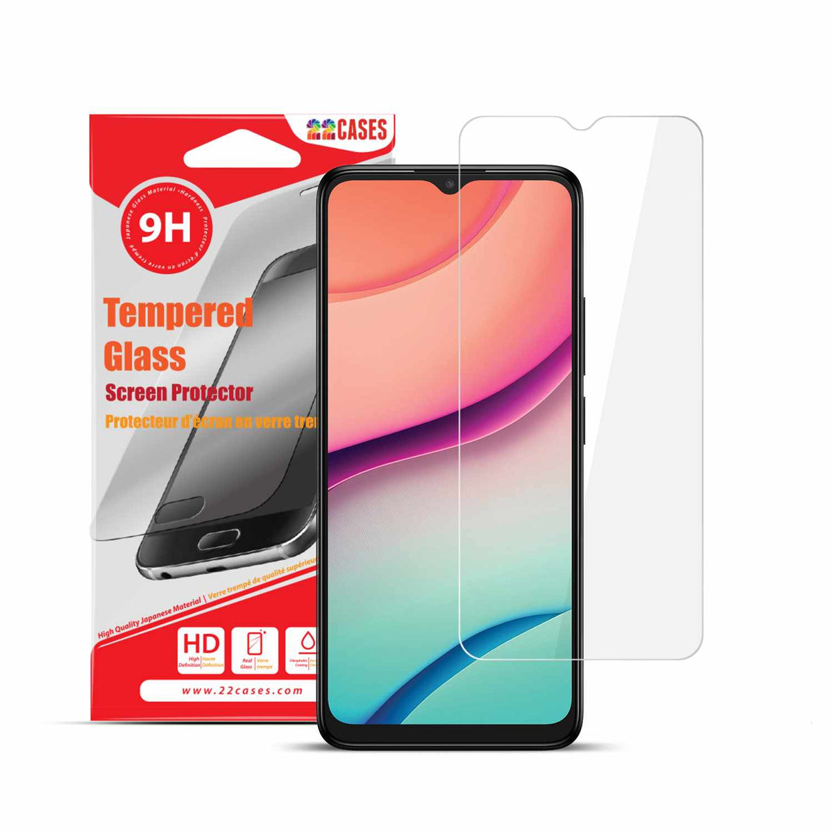 22 Cases Tempered Glass Screen Protector for TCL K12