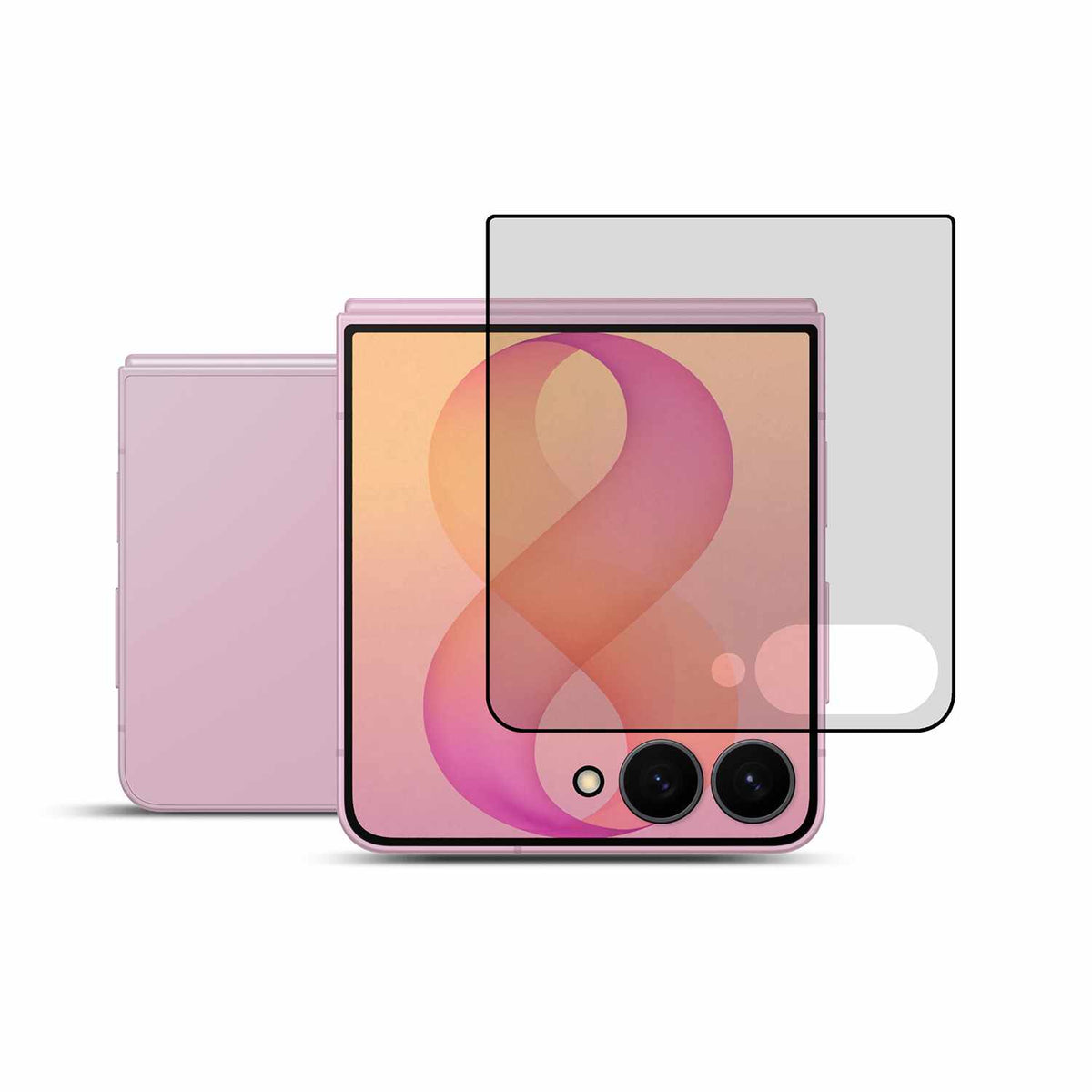 22 Cases Privacy Full Glue Full Cover Screen Protector for Samsung Galaxy Z Flip8/Galaxy Z Flip7