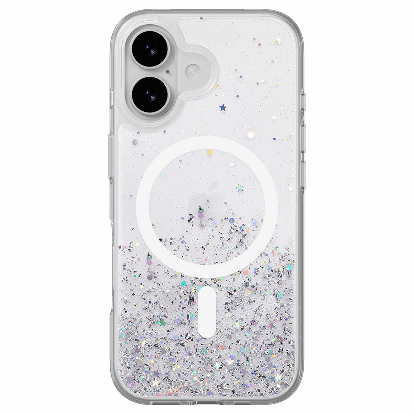 SPH173021WN25 Starfield 3D Glitter MagSafe Case iPhone 17 Transparent