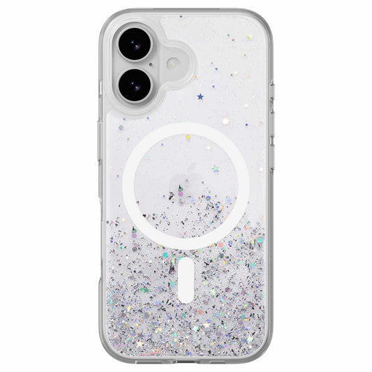 SPH173021WN25 Starfield 3D Glitter MagSafe Case iPhone 17 Transparent