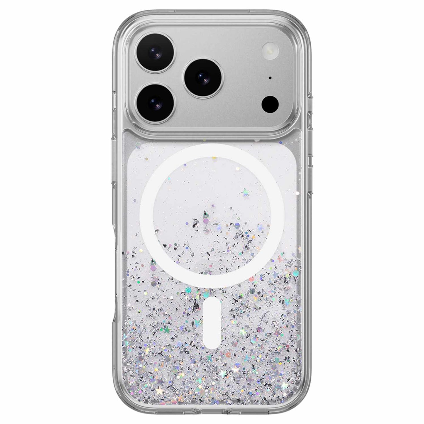 SPH17P021WN25 Starfield 3D Glitter MagSafe Case iPhone 17 Pro Transparent
