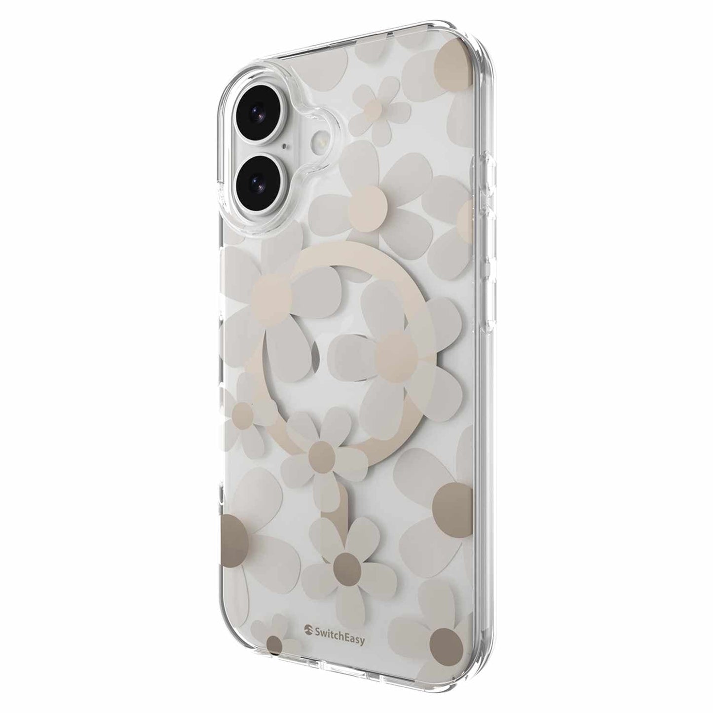 SPH173269GO25 Fleur 3D MagSafe Case iPhone 17 Golden Gray