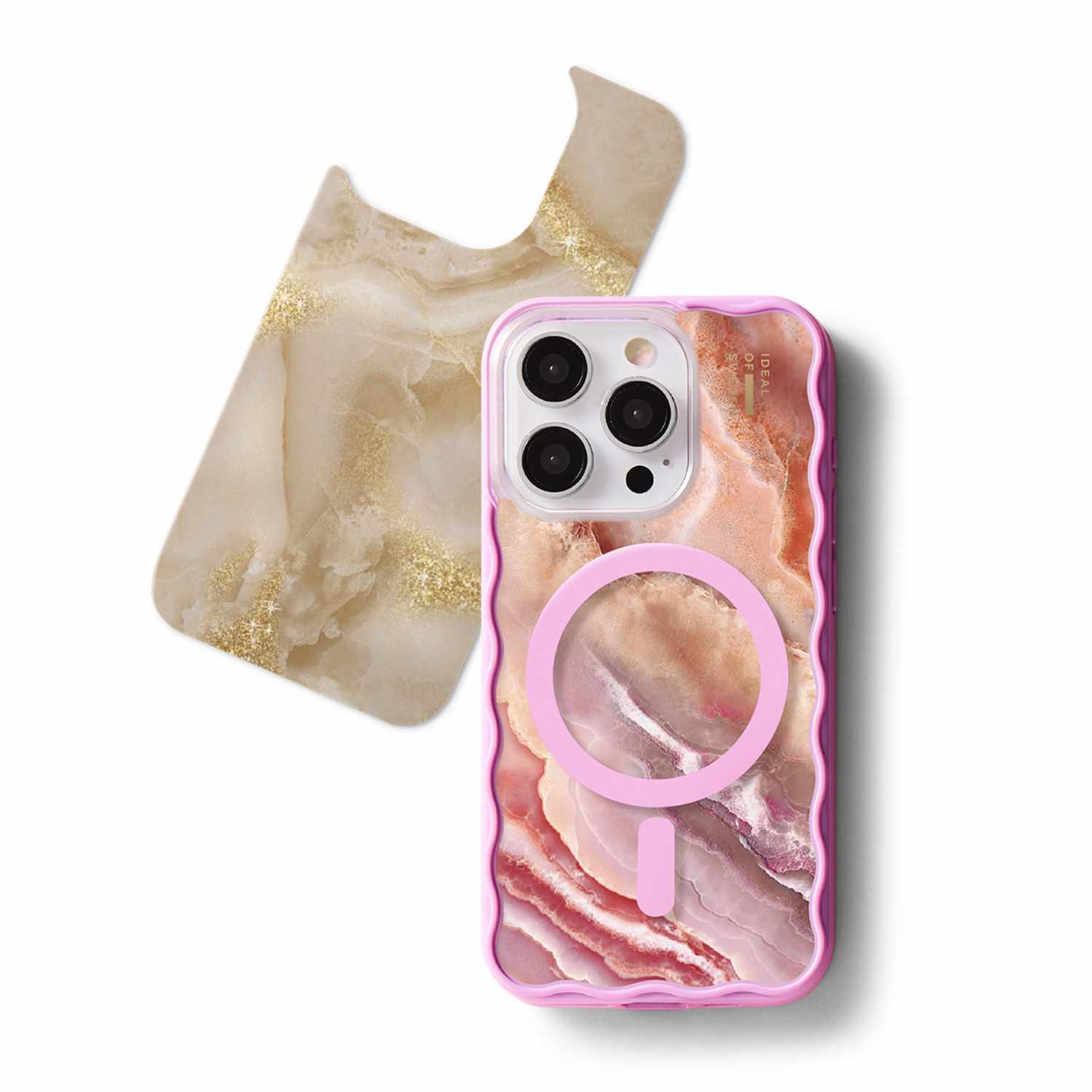 Ideal of Sweden Print Pack Blush Pink Marble for iPhone 17 Pro