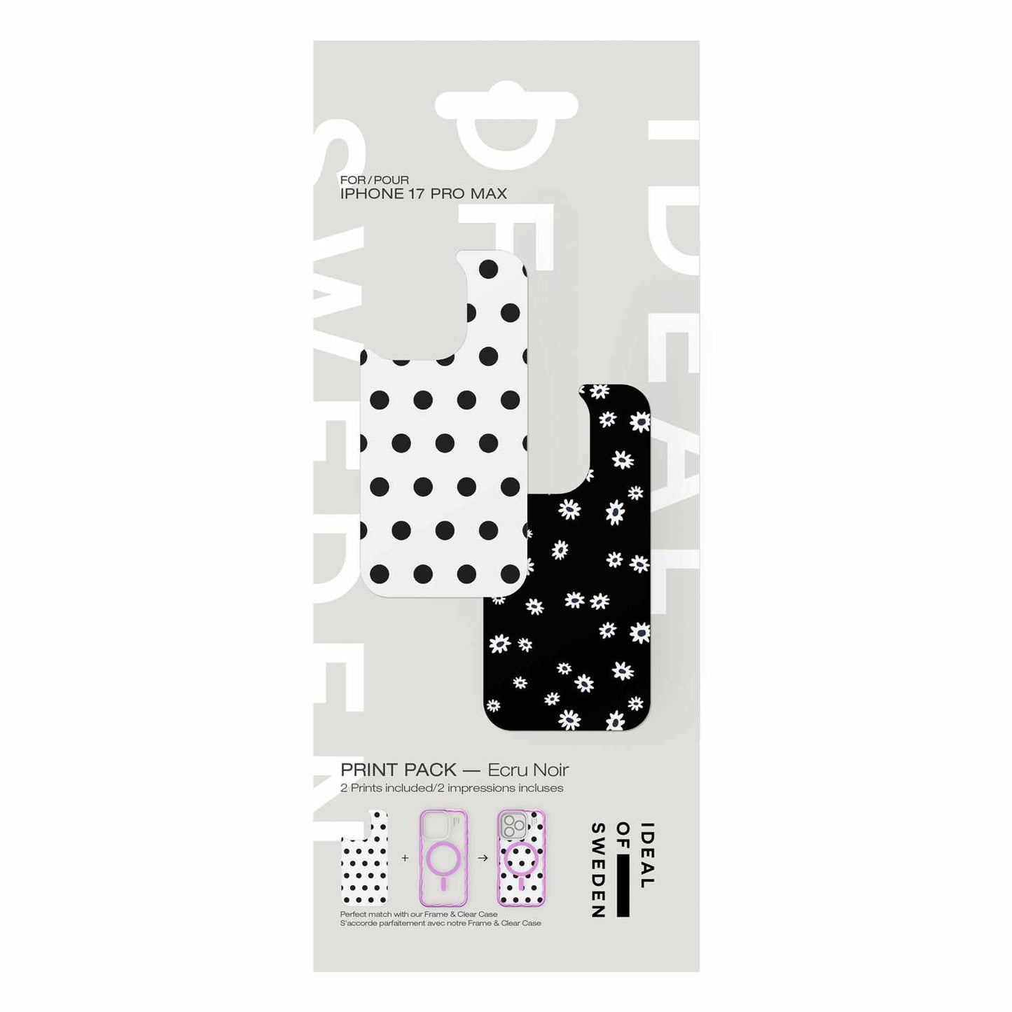 IDPP06559 Print Pack iPhone 17 Pro Max Ecru Noir