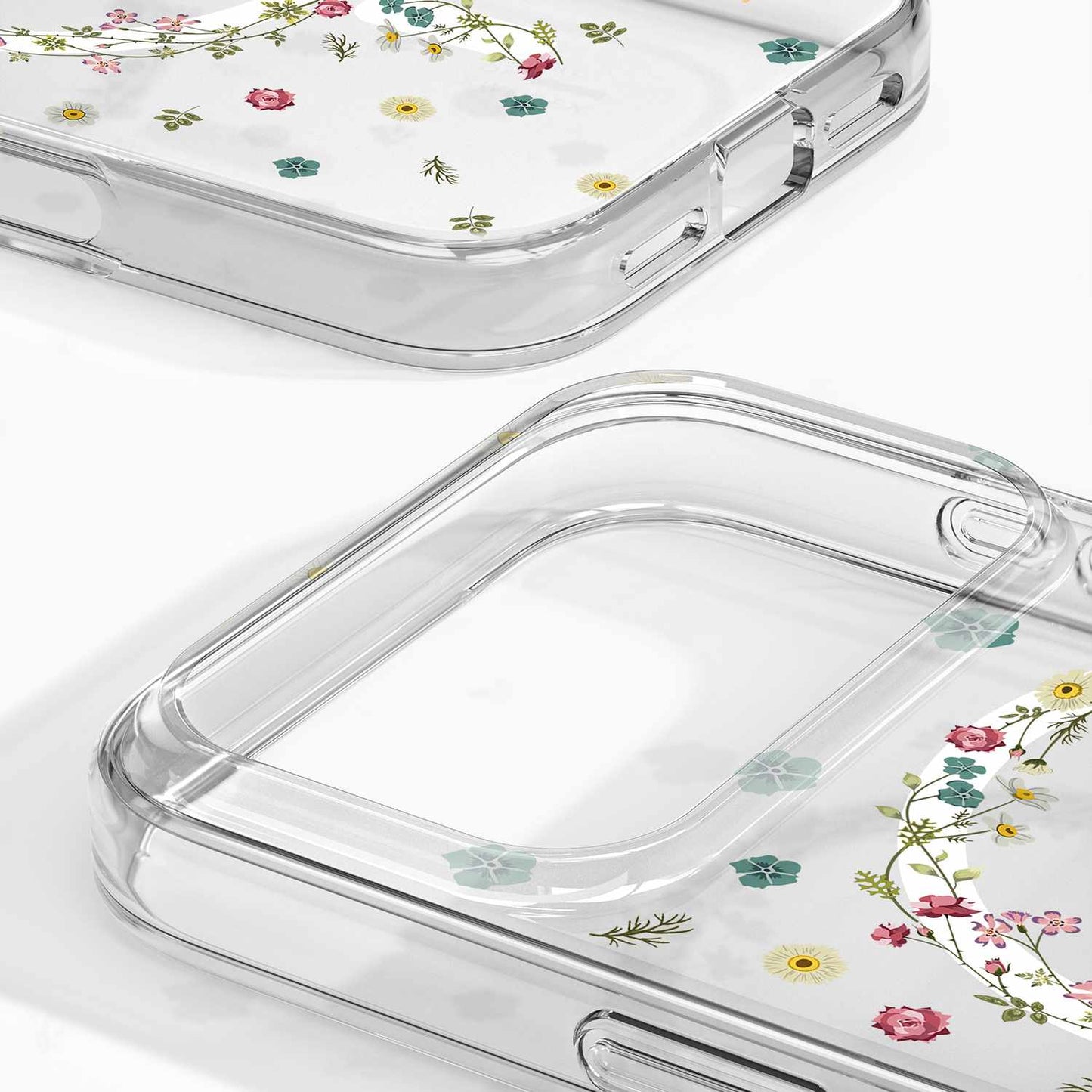 IDCLCMSI2567P507 Clear MagSafe Mid Case iPhone 17 Pro Max Petite Floral