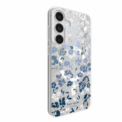 KS058940 Protective Case w/Magnets Galaxy S25 FE Flowerbed Blue