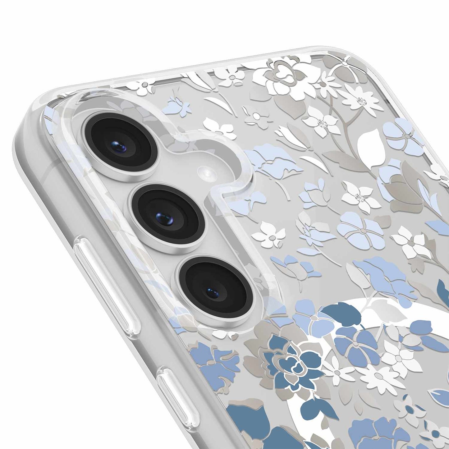 KS058940 Protective Case w/Magnets Galaxy S25 FE Flowerbed Blue