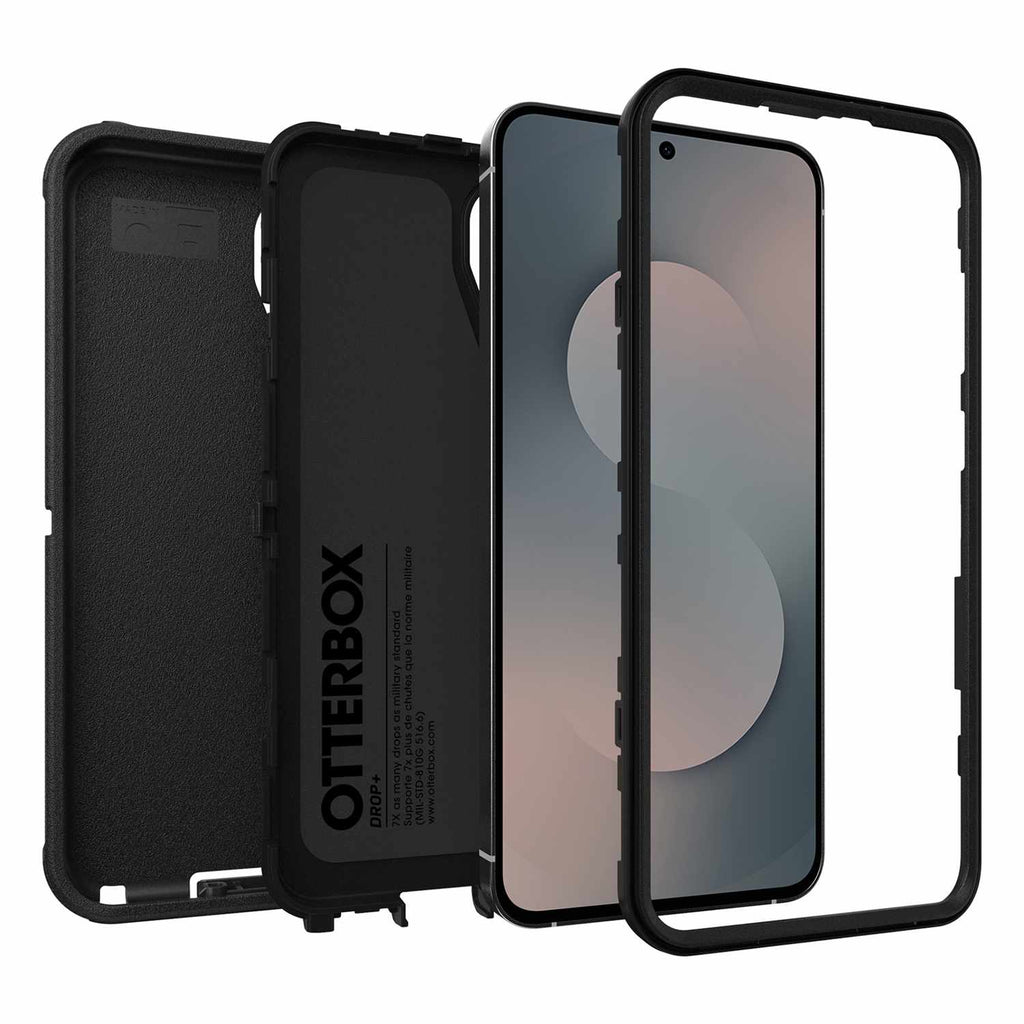 OtterBox Defender Case with Holster Black for Samsung Galaxy S25 FE in Bulk Packaging
