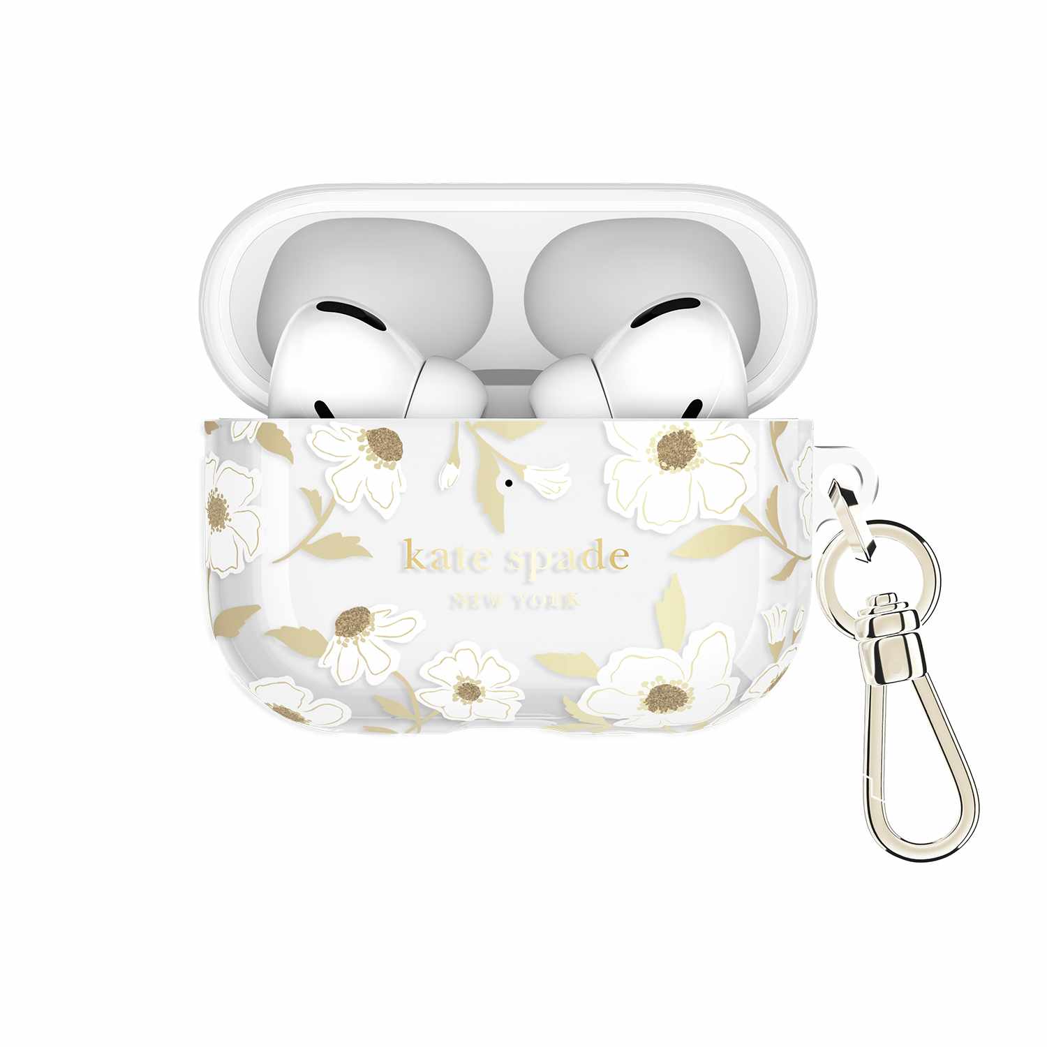 Kate Spade Protective Case with Gold Ring Clip Sunshine Floral for AirPods Pro 3