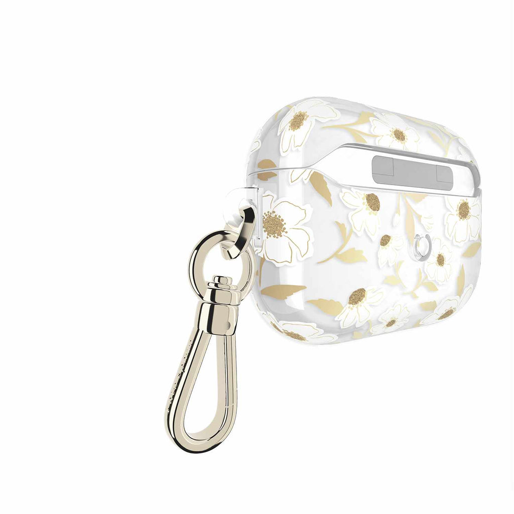 Kate Spade Protective Case with Gold Ring Clip Sunshine Floral for AirPods Pro 3