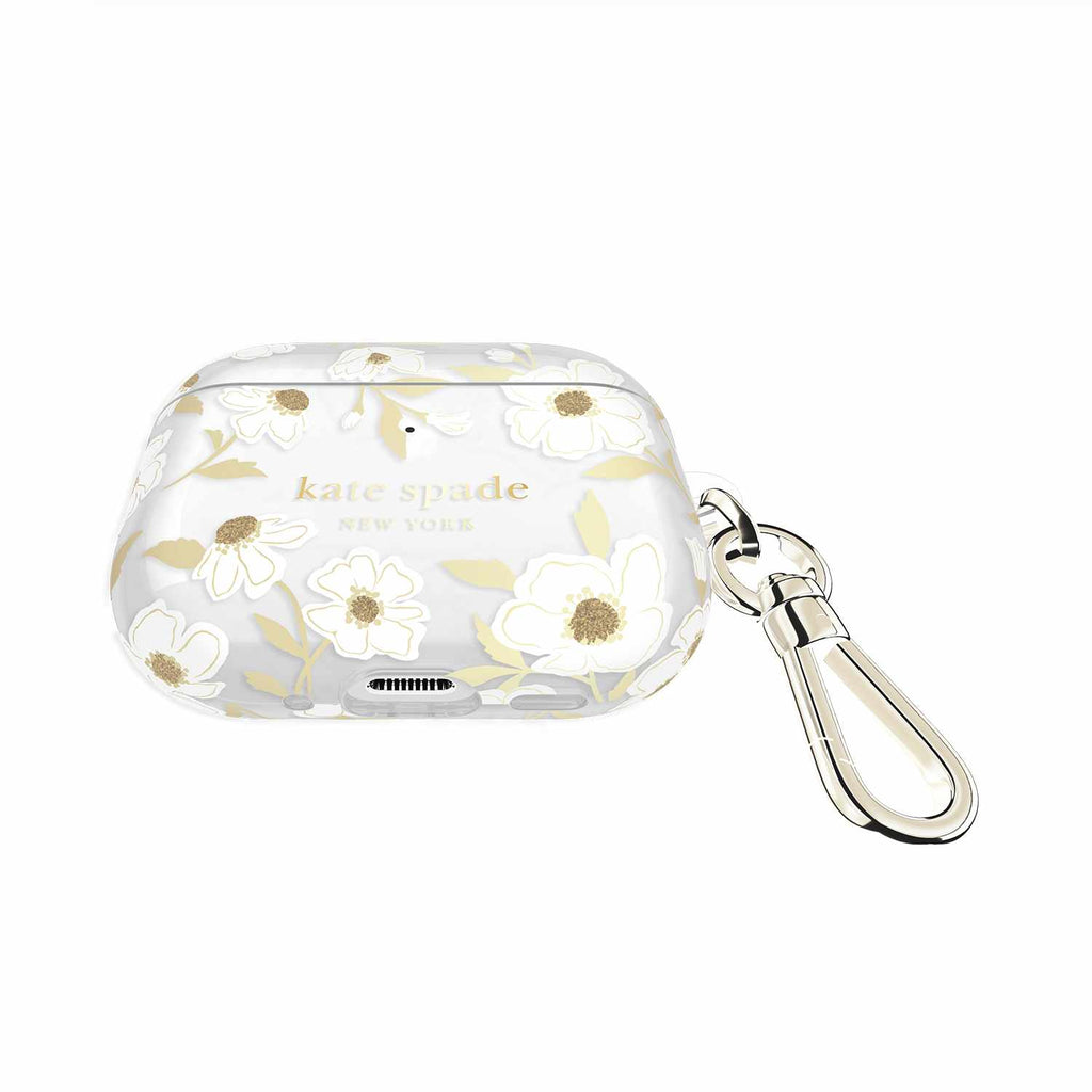 Kate Spade Protective Case with Gold Ring Clip Sunshine Floral for AirPods Pro 3