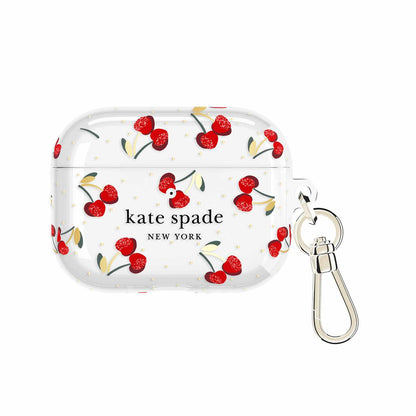 KS059334 Protective Case w/Gold Ring Clip AirPods Pro 3 Cherry Dot