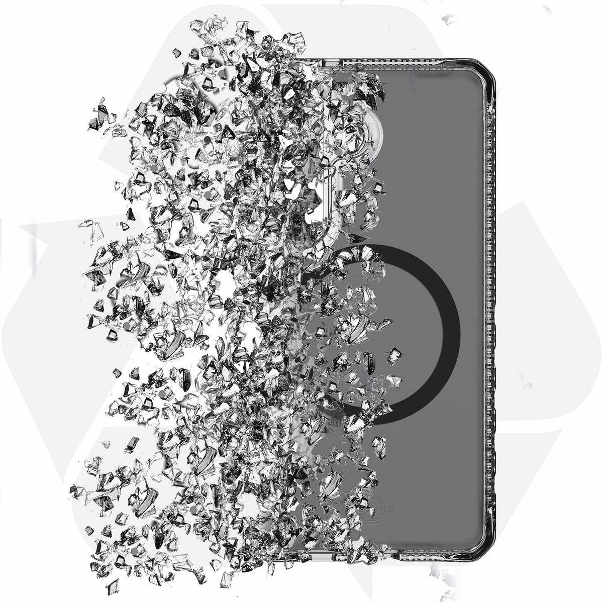 ITSKINS Hybrid_R Vapor Case w/Magnets Smoke for Samsung Galaxy S26