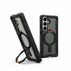 UAG Plasma XTE Rugged Kickstand Case w/Magnets Black/Orange for Samsung Galaxy S26