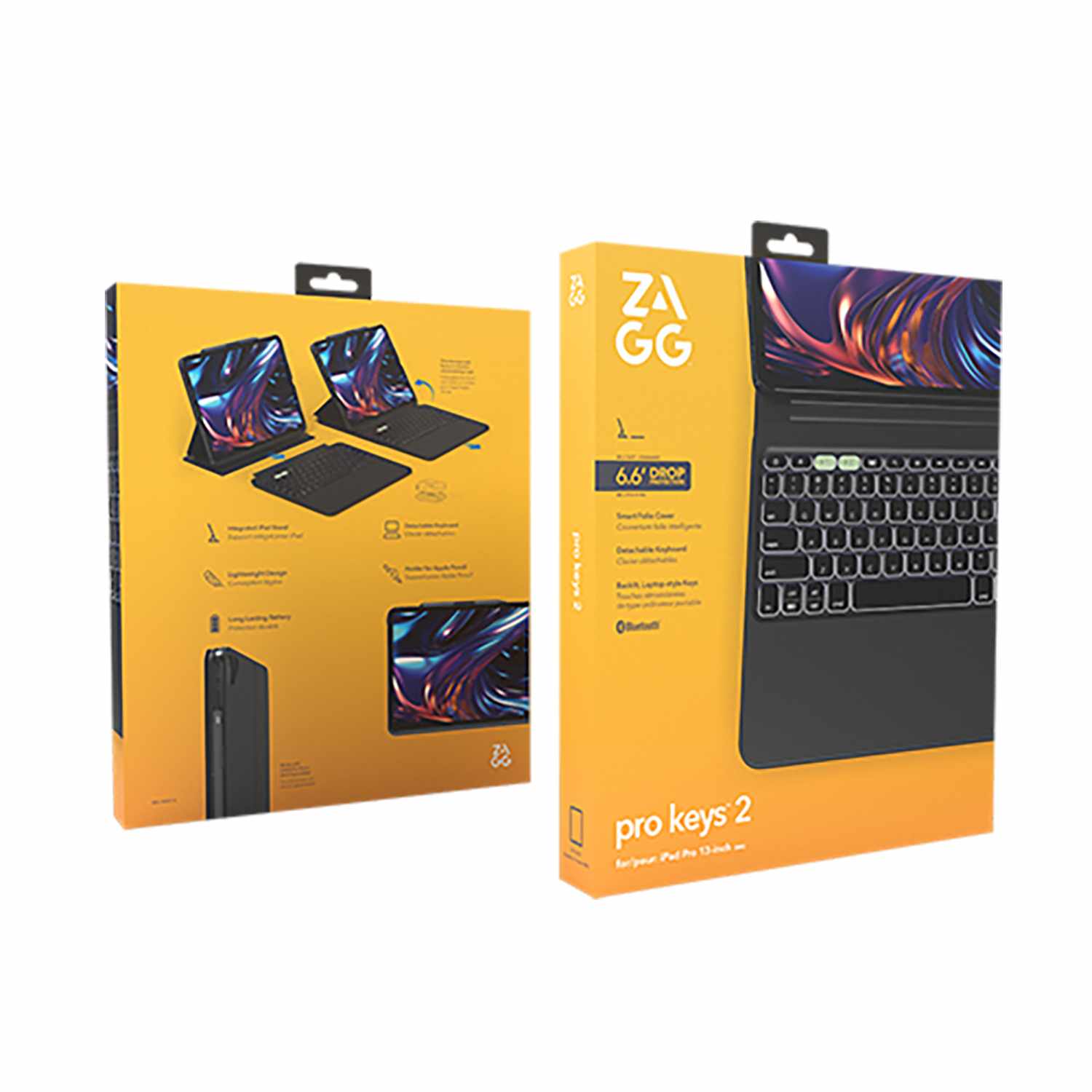 ZAGG Pro Keys 2 Keyboard Case Black for iPad Pro 13 2024 (7th Gen)