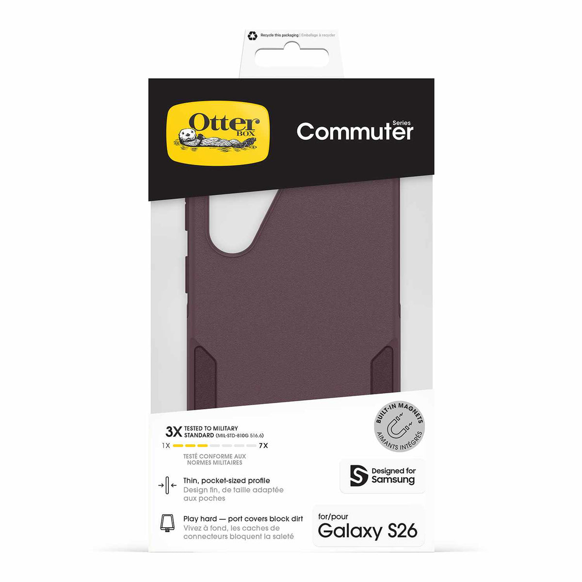 OtterBox Commuter Case w/Magnets Purple Mistery for Samsung Galaxy S26