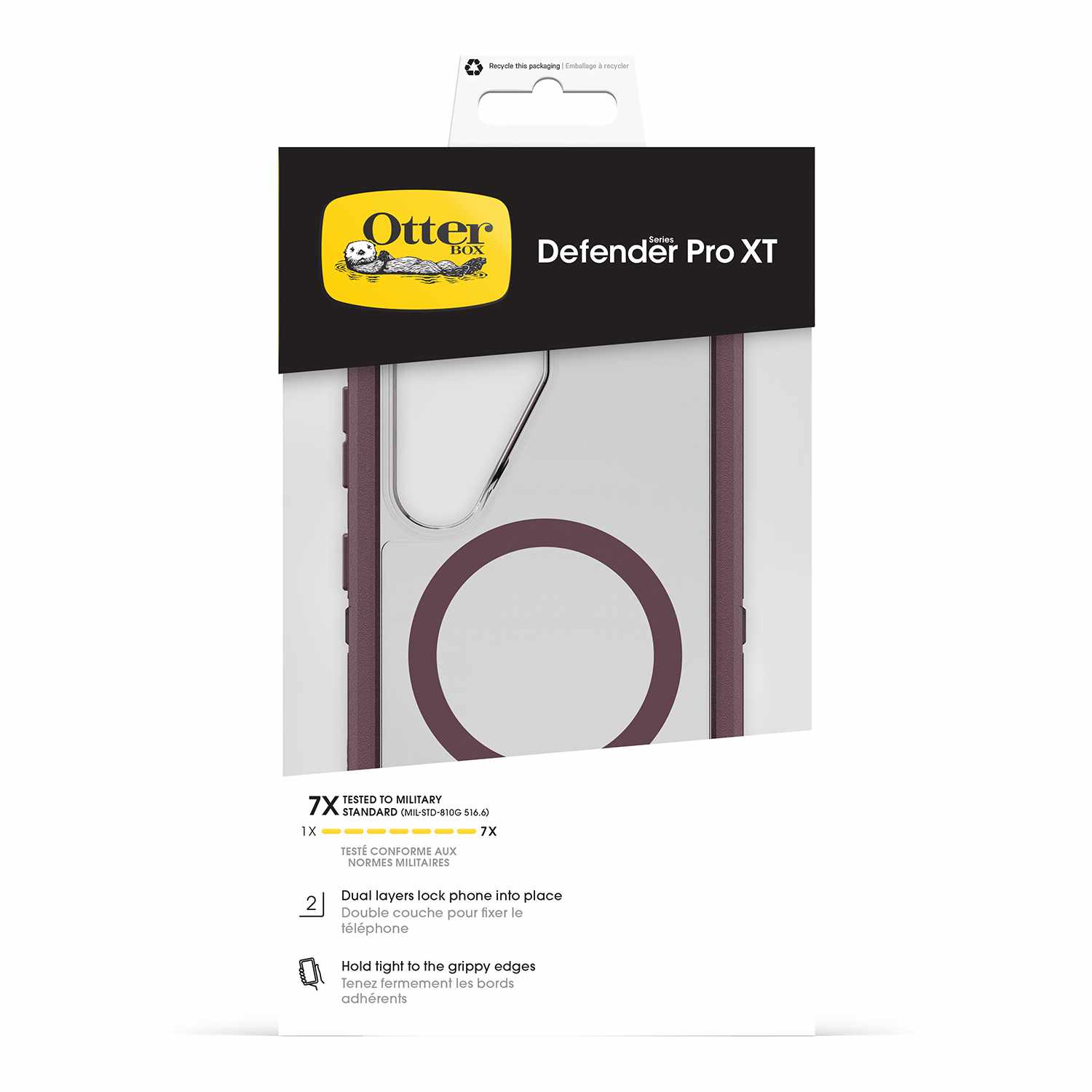 OtterBox Defender Pro XT Clear Case w/Magnets Purple Mystery for Samsung Galaxy S26