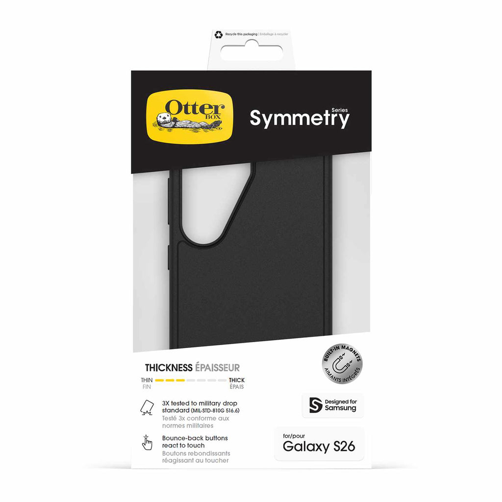 OtterBox Symmetry Case w/Magnets Black for Samsung Galaxy S26