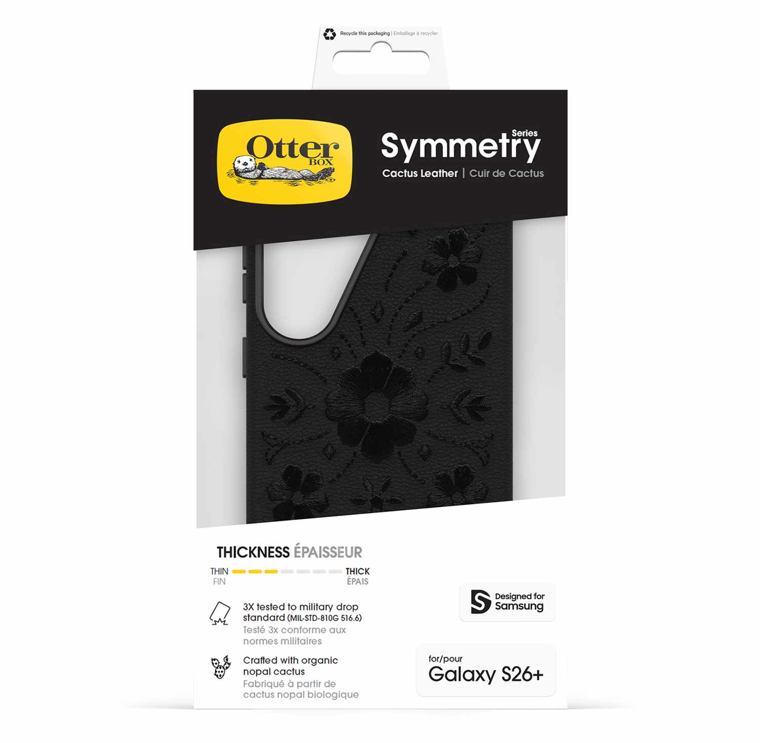 OtterBox Symmetry Cactus Leather Embroidery CaseGalaxy S26+