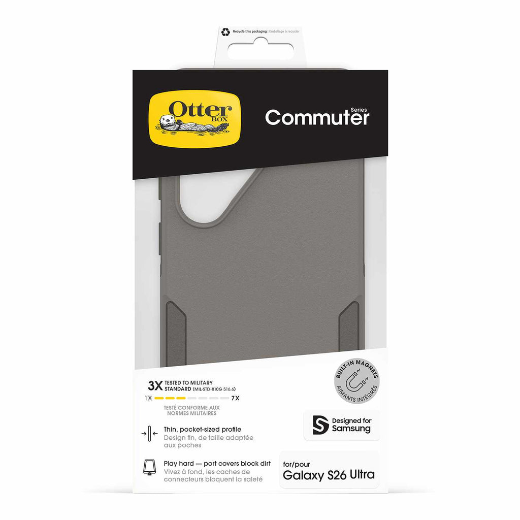 OtterBox Commuter Case w/Magnets Grey Comfort for Samsung Galaxy S26 Ultra