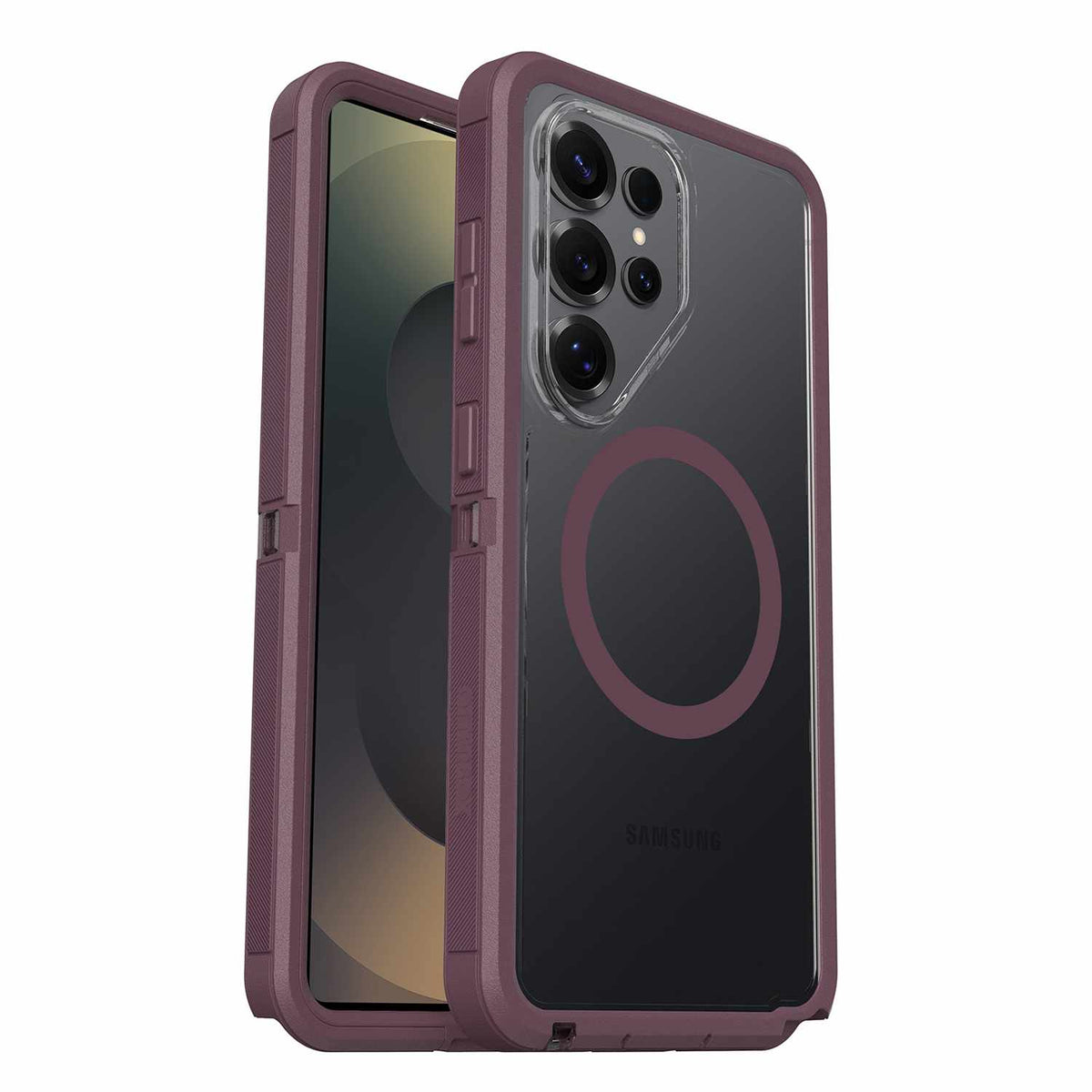 OtterBox Defender Pro XT Clear Case w/Magnets Purple Mystery for Samsung Galaxy S26 Ultra