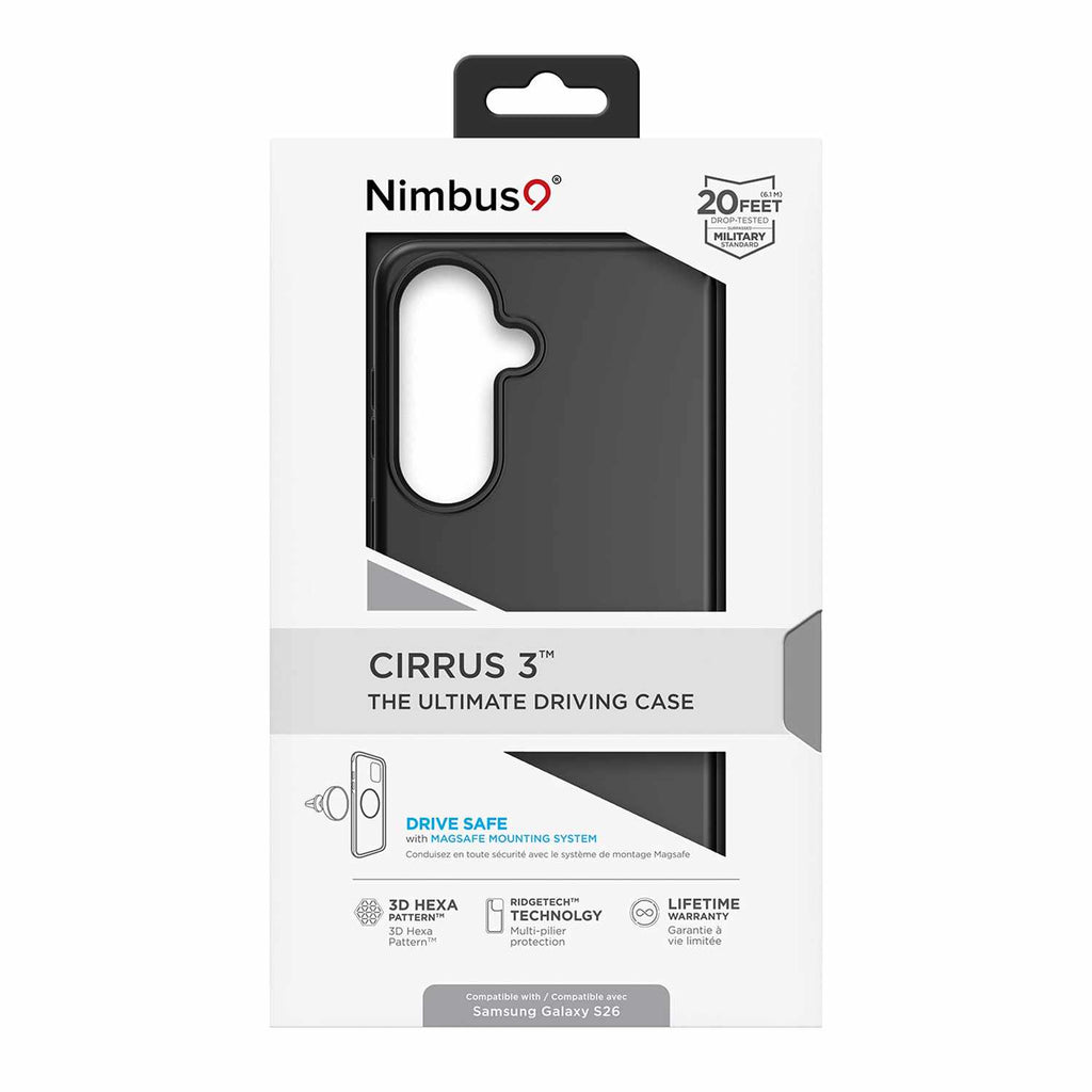 Nimbus9 Cirrus 3 Case w/Magnets Black for Samsung Galaxy S26