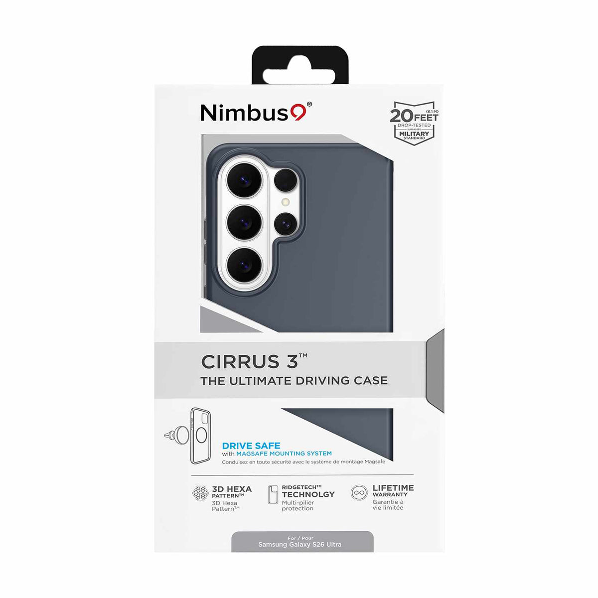 Nimbus9 Cirrus 3 Case w/Magnets Steel Blue for Samsung Galaxy S26 Ultra
