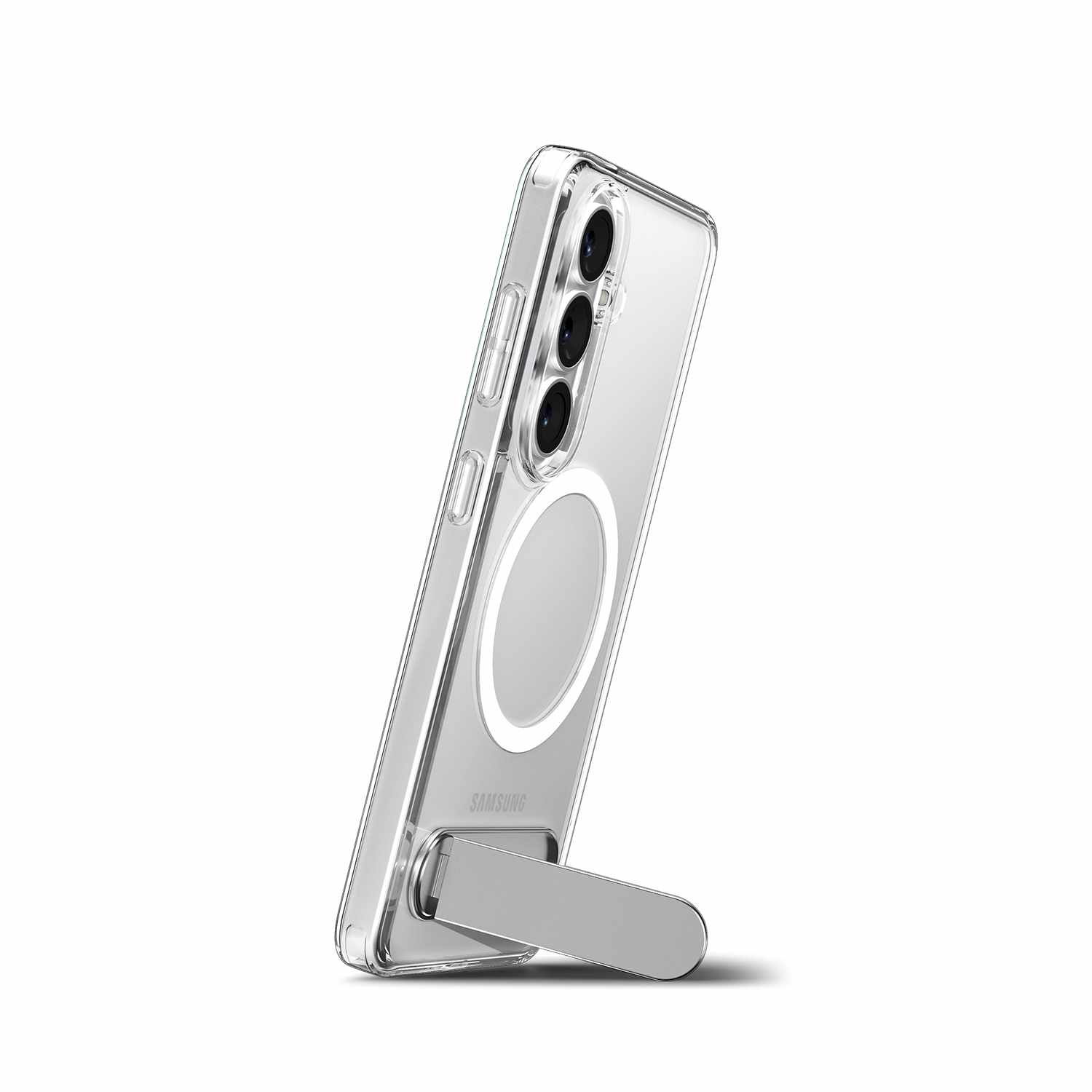 Spigen Slim Armor Essential S Case w/Magnets Clear White for Samsung Galaxy S26