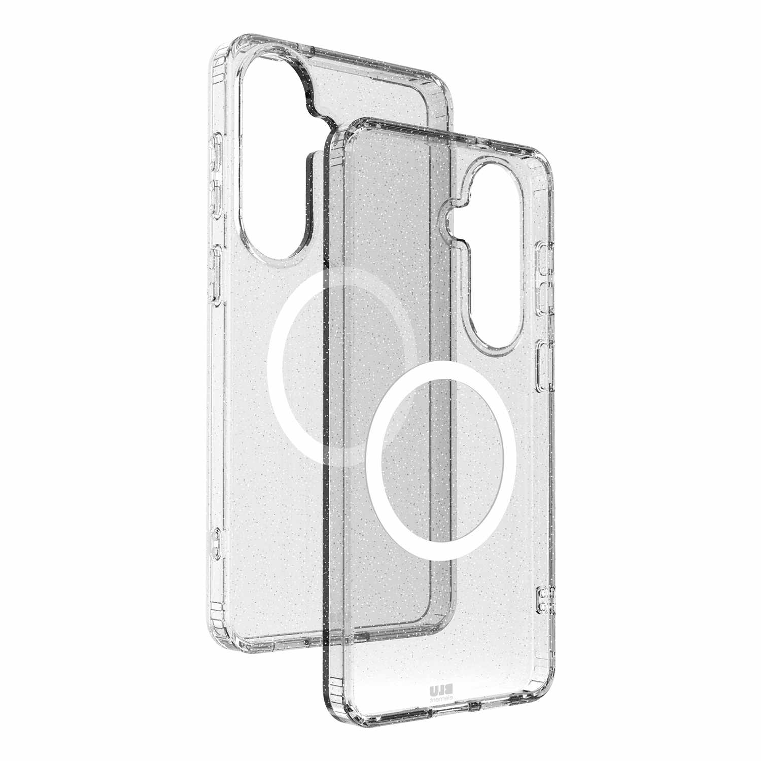 Blu Element Dropzone Rugged Glitter Case w/Magnets Clear for Samsung Galaxy S26