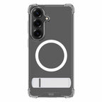 Blu Element Dropzone Rugged Kickstand Case w/Magnets Clear for Samsung Galaxy S26