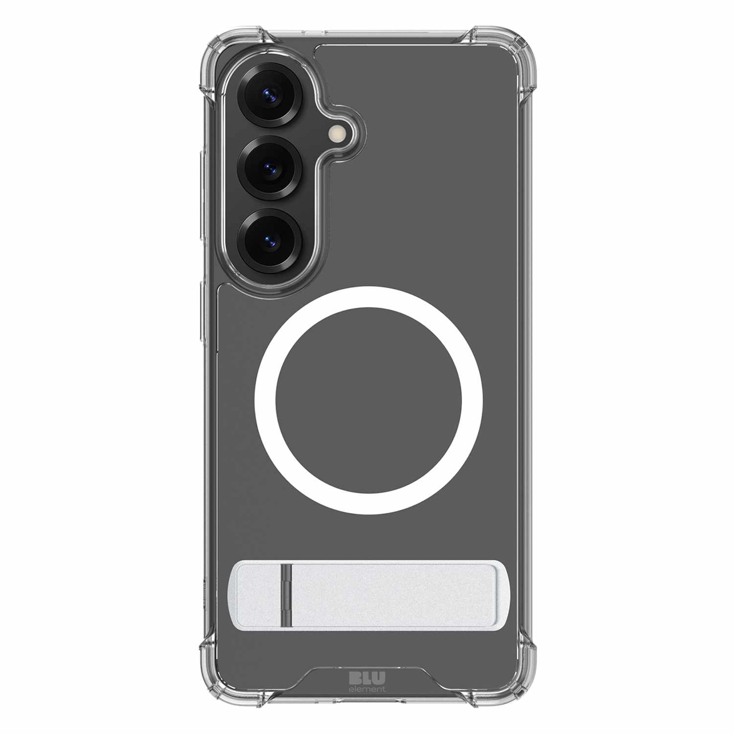 Blu Element Dropzone Rugged Kickstand Case w/Magnets Clear for Samsung Galaxy S26+