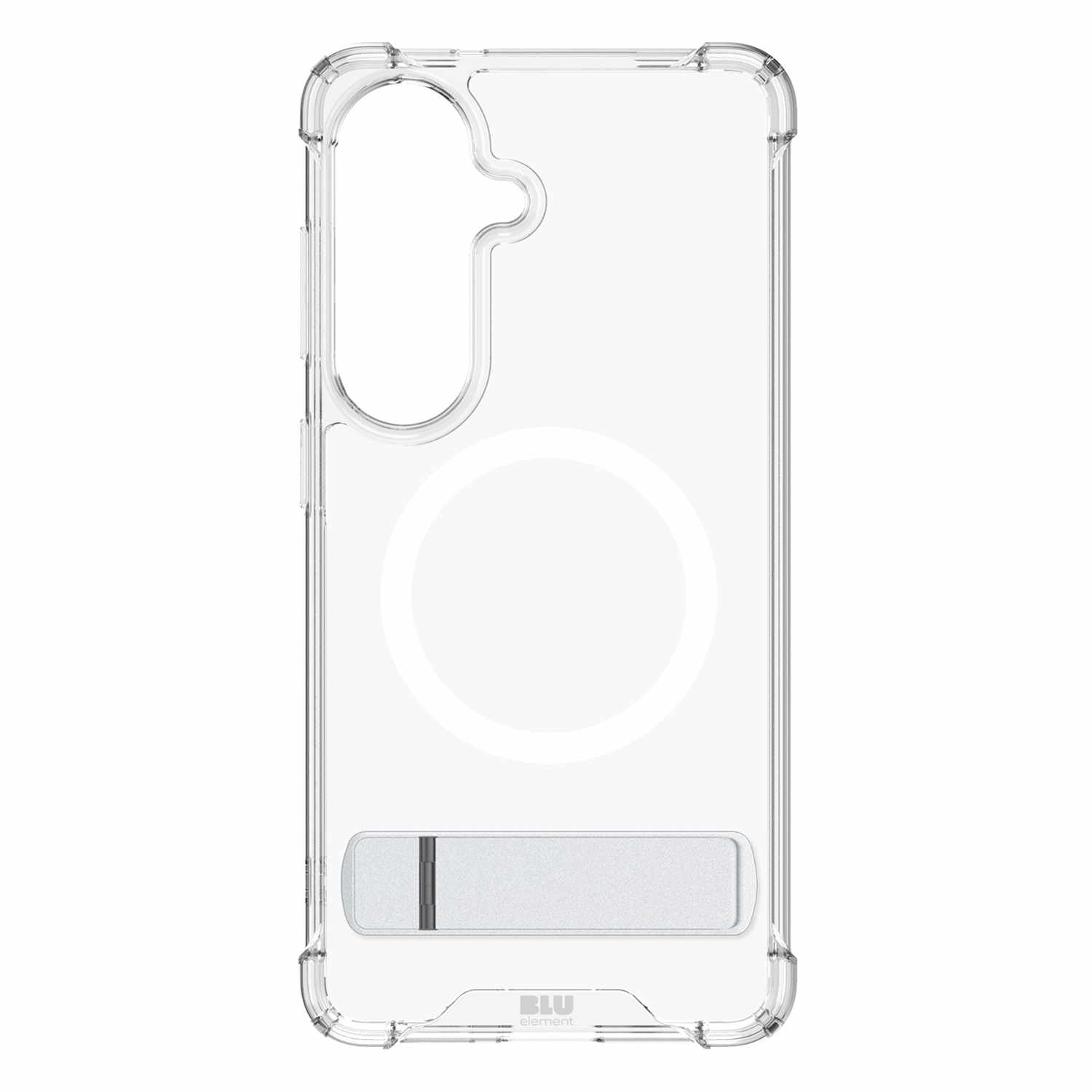 Blu Element Dropzone Rugged Kickstand Case w/Magnets Clear for Samsung Galaxy S26+