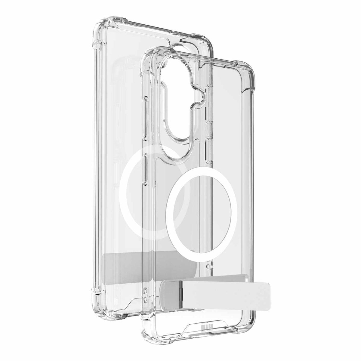Blu Element Dropzone Rugged Kickstand Case w/Magnets Clear for Samsung Galaxy S26+