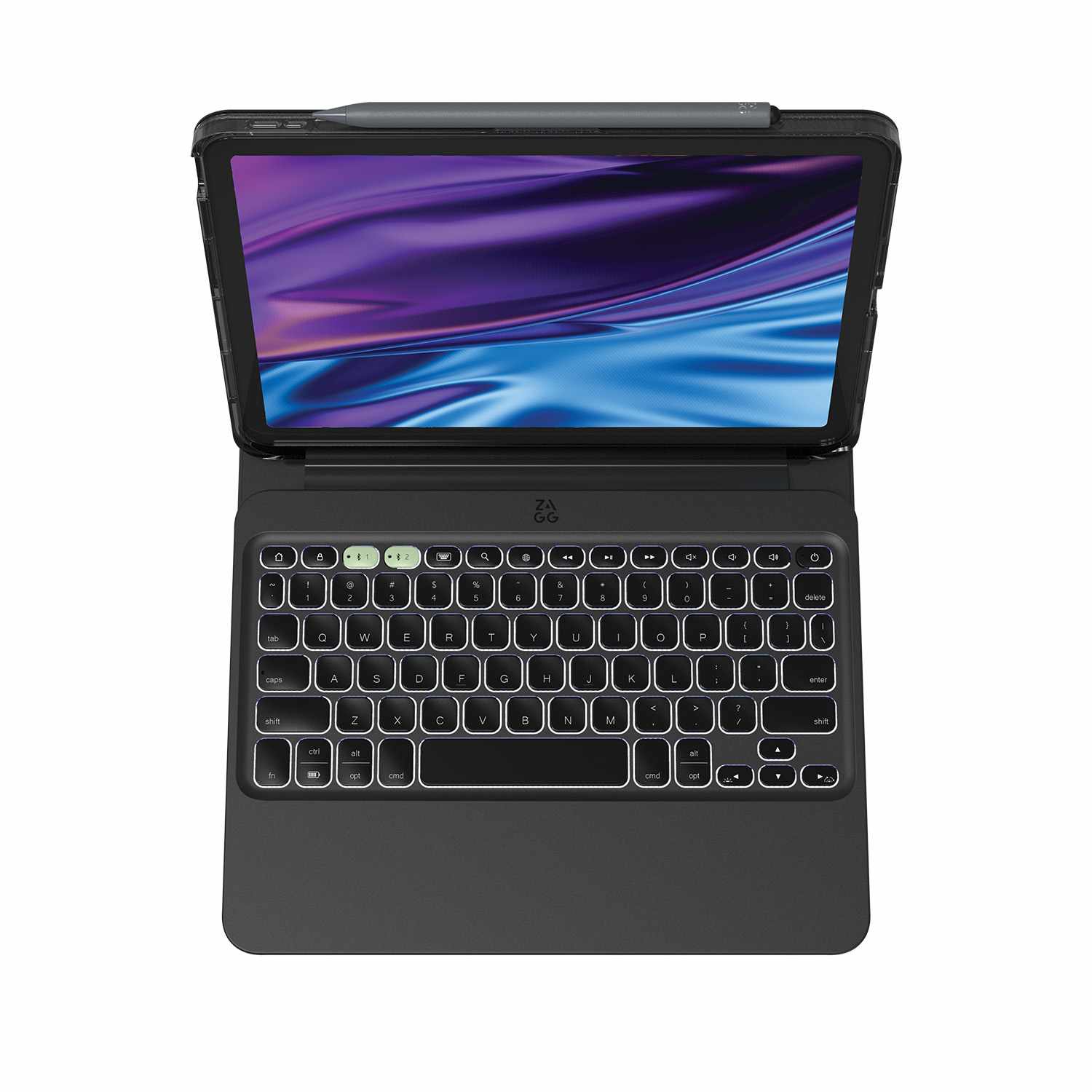 ZAGG Pro Keys 2 Folio Case w/Detachable Wireless Keyboard Black for iPad Air 11 6th Gen/iPad Air 5th/iPad Air 4th Gen