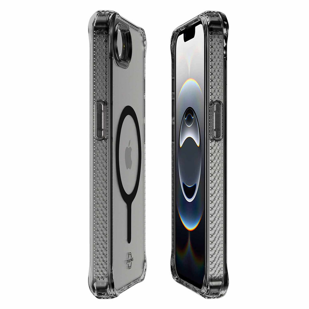 ITSKINS Hybrid_R Magsafe Clear Case Smoke for iPhone 17e/iPhone 16e