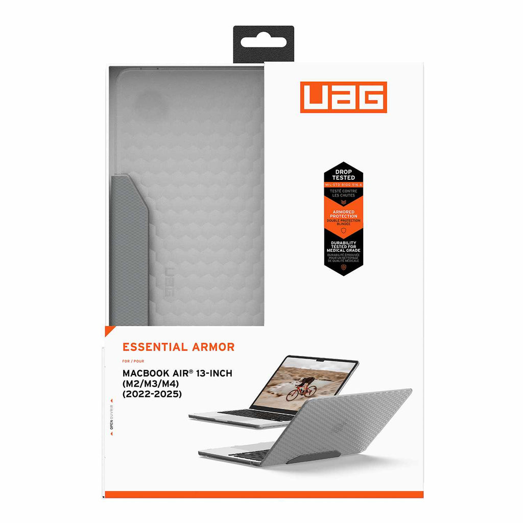 UAG Essential Armor Hardshell Case Ice for MacBook Air 13-inch M5 2026/M4 2025/M3 2024/M2 2022