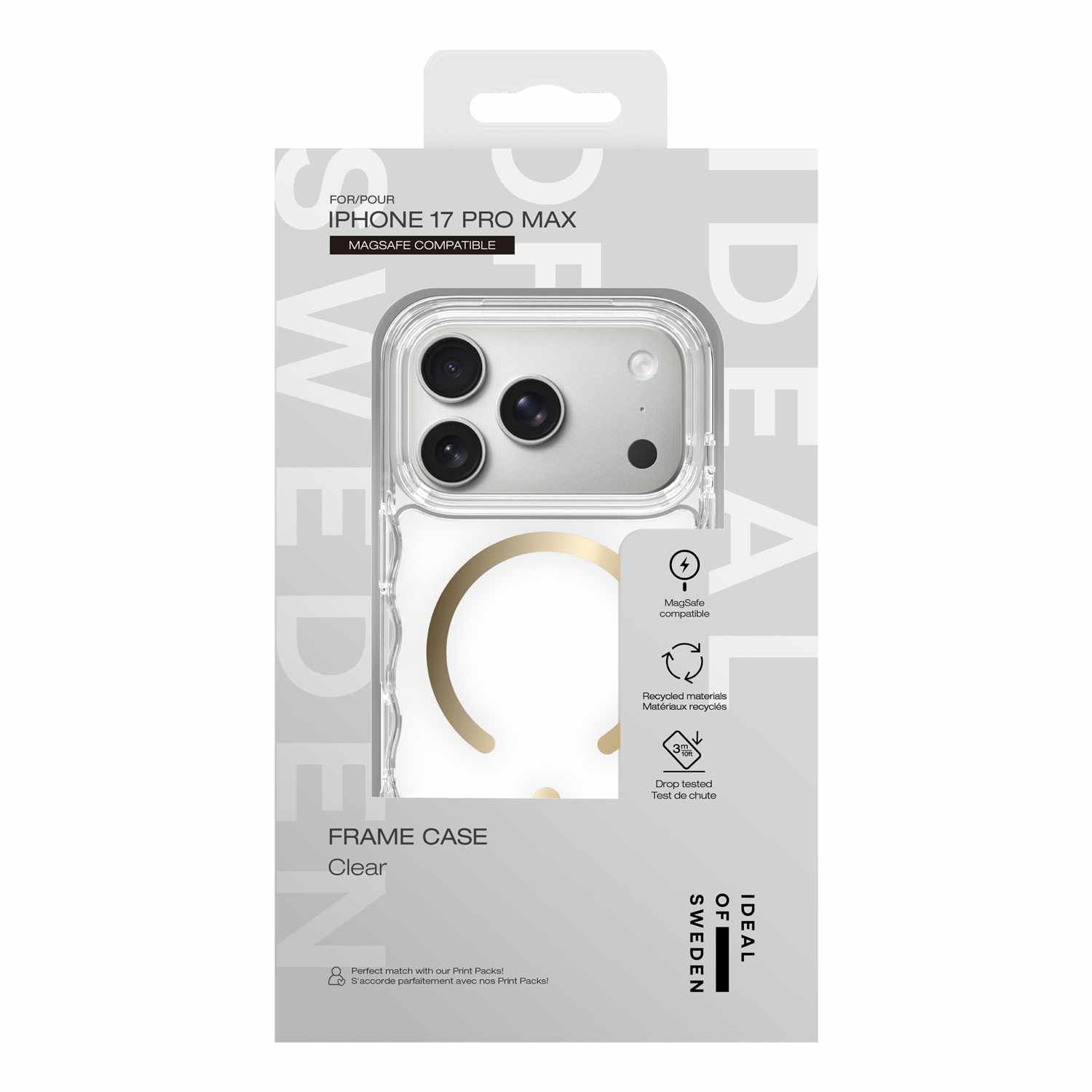 Ideal of Sweden Frame MagSafe Case Clear for iPhone 17 Pro Max