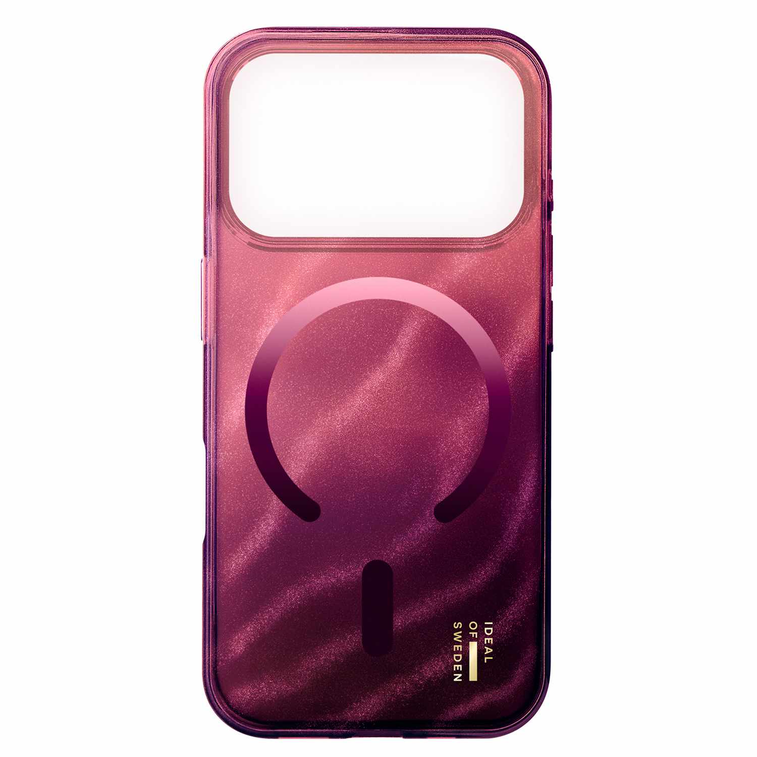 Ideal of Sweden Glitter Glow MagSafe Case Cherry Lacquer for iPhone 17 Pro