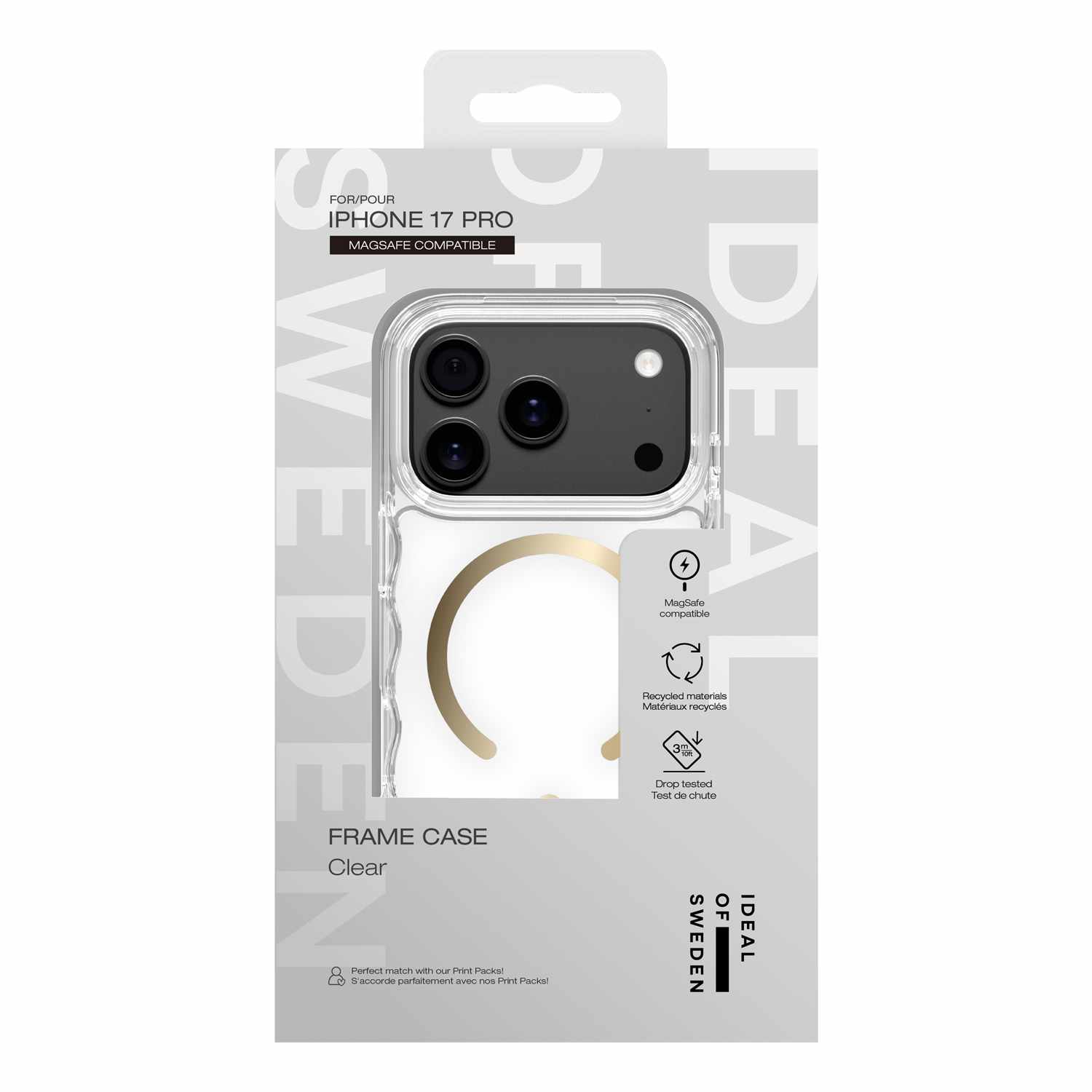 Ideal of Sweden Frame MagSafe Case Clear for iPhone 17 Pro